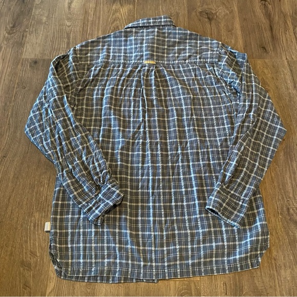 Vintage Alphanumeric button down long sleeve plaid shirt - Picture 2 of 11